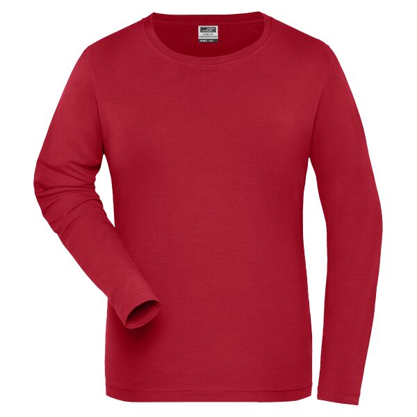 Damen Longsleeve - J&N - SOLID - Bio Stretch Miniaturansicht